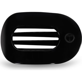 Teleties Medium Flat Round Hair Clip in Jet Black at Nordstrom