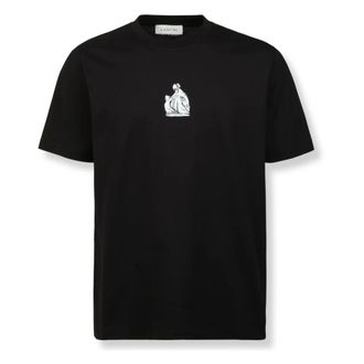 Lanvin T-Shirts, male, Black, Size: XL Mother and Daugther T-Shirt