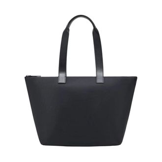 Emporio Armani Minimalistische Tote Bag - Dames - Tassen - Zwart - Maat: ONE Size Zijde