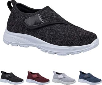 Generic Mens Diabetic Shoes Extra Wide Opening Swollen Foot Fit Orthopedic Diabetic Orthopedic Mens Easy Close Wide-Fitting Slipper Lightweight Walking Traine