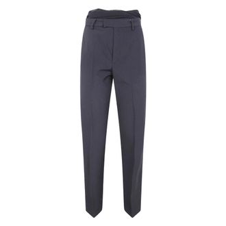 Maison Margiela Straight Broeken - Dames - Straight fit broeken - Zwart - XS - Broeken