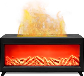 OEM Difusor De Aceites Esenciales Con Efecto Llama, Luces Led De 2 Colores, Humidificador, Difusor De Fragancias Para El Hogar, Humidificador De 220 Ml, 4