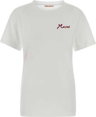 Marni White Cotton T Shirt
