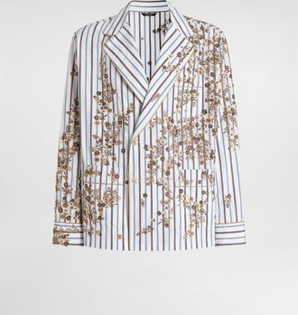 Dolce & Gabbana Vanity Robe With Embroidery - Man Shirts Multi-colored 50