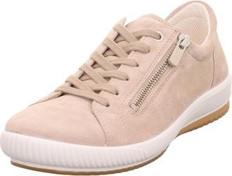 Legero Sneaker LEGERO TANARO 5.0, Damen, Gr. 36, beige (tasso (beige)), Veloursleder, unifarben, Schuhe Sneaker, Komfortschuh, Freizeitschuh, Schn&uuml;rschuh mit