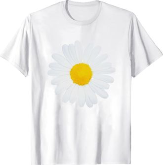 Generic Womens T-Shirt Short Sleeve Pattern - White Blouse Womens Non-Iron Short Sleeve T-Shirt with Daisy Blouse Sunflowers Printed T-Shirt Tee Tops Pullover