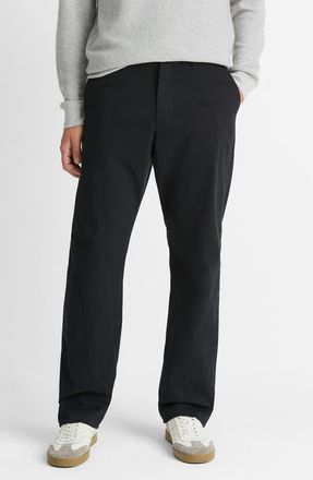 Vince Louie Peached Stretch Cotton Pants in Black at Nordstrom, Size 31