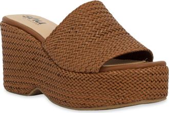 Shushop Josie Platform Slide Sandal in Tan at Nordstrom Rack, Size 8.5