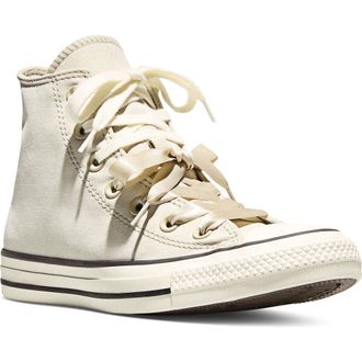 Converse Gender Inclusive Chuck Taylor All Star Peached High Top Sneaker in Sage Smoke/Egret/Black at Nordstrom, Size 6.5