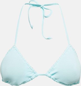Marysia Swim Embroidered halterneck bikini top