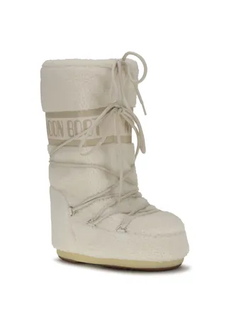 Moon Boot Womens Icon Teddy Boots Ice