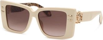Roberto Cavalli Authentieke Bril met Topkwaliteit - Dames - Zonnebrillen - Beige - 54 MM - Accessoires