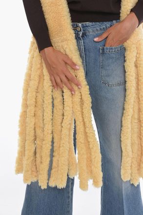 Bottega Veneta Sciarpa in Shearling con Frange Bottega Veneta