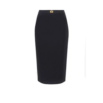 Elisabetta Franchi Dames, Rokken, Zwart, Maat: L