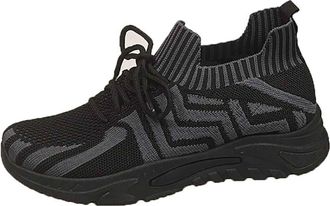 Generic Slip on Gym Trainers Running Shoes for Women UK Ladies Casual Shoes Breathable Versatile Sports Casual Soft Bottom Non Running Ladies Sports & Outdoor