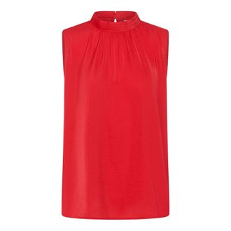 Saint Tropez Blouses & Hemden - Dames - Tops - Rood - Maat: 2XL