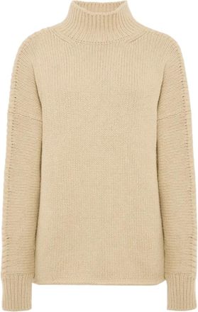 Malo Maglione a coste a collo alto - Toni neutri