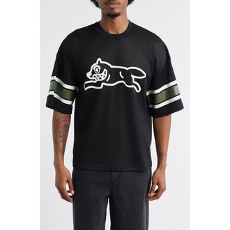 Icecream Hike Oversize Running Dog Mesh Graphic T-Shirt in Black at Nordstrom, Size Xx-Large