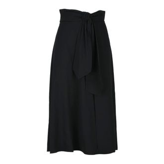Elisabetta Franchi Dames, Rokken, Zwart, Maat: 2XL Poliester