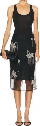 Rachel Comey Yanni Midi Skirt In Black Silver
