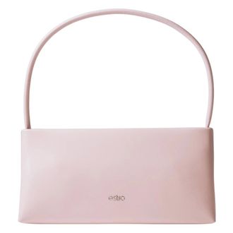 Estro & Luminara Leather Shoulder Bag - female - Estro - Handbags - Pink - ONE SIZE - Bags