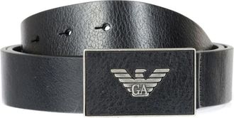 Emporio Armani Belts - Heren - Riemen - Zwart - 100 CM - Leer - Accessoires