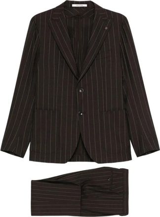 Tagliatore Single Breasted Suit - Heren - Business pakken - Bruin - XL - Kostuums