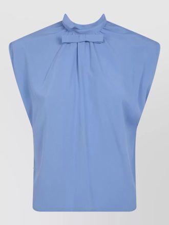DRHOPE silk blend bow blouse