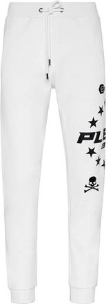 Philipp Plein Joggingbroek - Heren - Sweatpants - Wit - 2XL - Katoen - Broeken