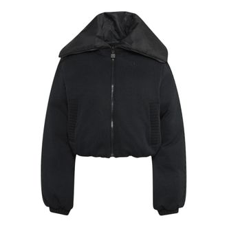 adidas Gebreid Pufferjack - Dames - Trainingsjackets - Zwart - L - Leer - Fitness
