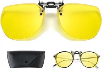 No Brand Allecto Plus - Gafas De Noche Con Lentes Polarizadas Amarillas Para Hombre Y Mujer - Certificaci&oacute;n Ce - Visi&oacute;n Nocturna - Antirreflejos