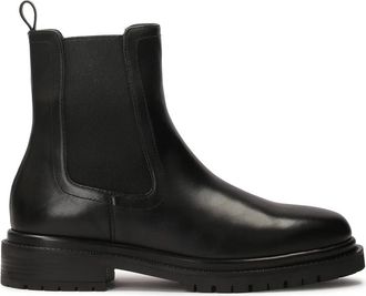 Kazar Tijdloze zwarte pantoffels - Dames - Chelseaboots - Zwart - 37 EU - Leer - Schoenen