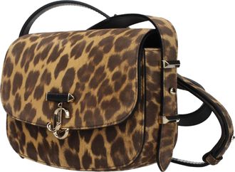 Jimmy Choo London Womens Brown Leather Crossbody Bag