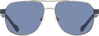 Calvin Klein CK23103S 717 Mens Sunglasses Gold Size 57