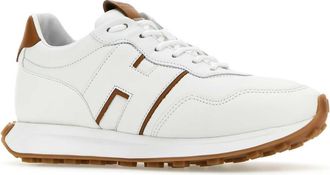 Hogan Mens White Leather H601 Sneakers 6p08