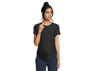 Beyond Yoga Featherweight One and Only Maternity T-Shirts Womens Clothing Darkest Night : XS, Polyester/Spandex