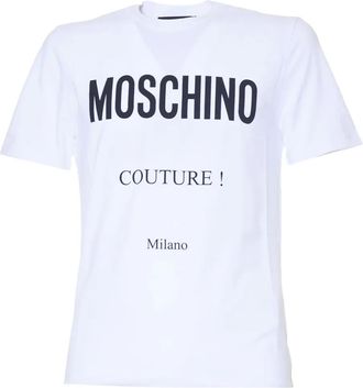 Moschino T-shirt met logoprint - Wit