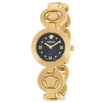 Versace Greca Jewel Quartz Black Dial Ladies Watch VEWCA0624