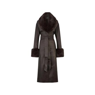 Rotate Leather CO 1667 - - Coats - Donna - Marrone - S