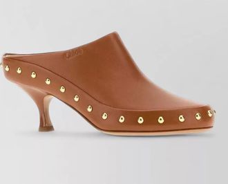 Chlo&eacute; leather mules