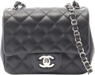 Chanel Pre-owned Vintage Mini Tas - Dames - Vintage Mini Tas - Zwart - ONE Size - Leer - Vintage