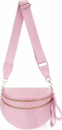 Generic Crossbody Bag for Women and Girls Bum Handbag, Durable Strap Roomy Versatile Mom-Friendly Diaper Bag with Different Pockets (Pink)