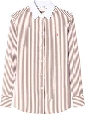 Janice Clint Blouse - Dames - Overhemden - Bruin - XL - Overhemden