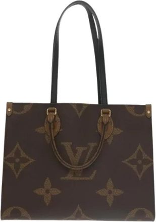 Louis Vuitton Tweedehands Canvas Louis Vuitton tassen - Dames - Vintage Shopper - Bruin - ONE Size - Vintage