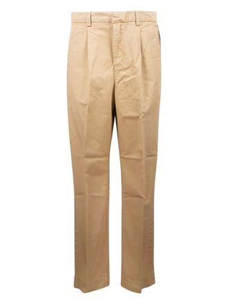 Selected pleated trousers - men - Fabric - 38 - Neutrals