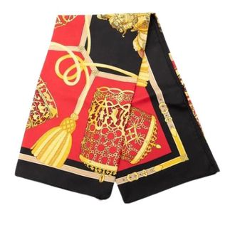 Herm&egrave;s Pre-owned Scarves, female, Multicolor, Size: ONE SIZE Pre-owned Les Muserolles Silk Scarf