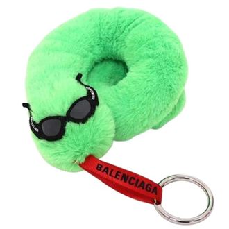 Balenciaga Pre-owned Accessories, unisex, Green, Size: ONE SIZE Pre-owned Canvas Keyring