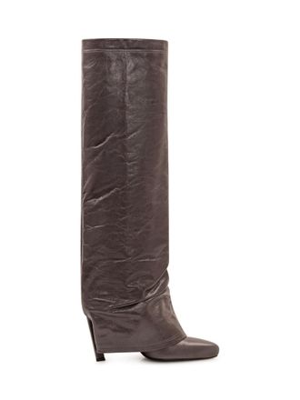 The Attico Grey High-knee Boots