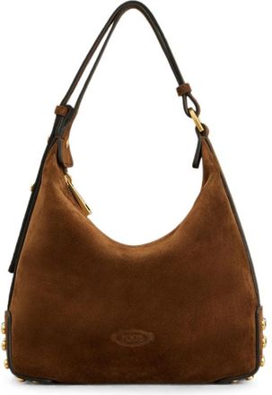 Tod's Metal Dots Mini Bag In Suede