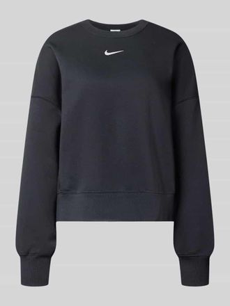 Nike Sweatshirt mit Logo Modell Phoenix in Black, Gr&ouml;&szlig;e XS
